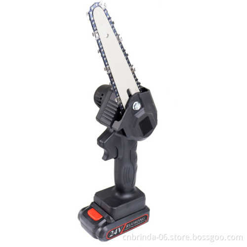 Mini Chainsaw 6-Inch Cordless Electric Portable Chainsaw with Brushless Motor Pruning Shears Chainsaw for Christmas Tree